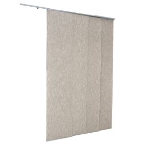 Panel Track Blinds, Extendable Track from 45.8 in to 86 in W, Trimmable Panel Curtains Up to 96 in H, Vertical Blackout Panel Blinds for Sliding